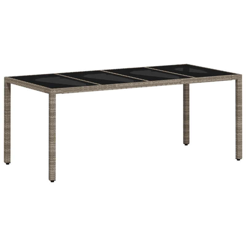 vidaXL Garden Dining Table in Light Gray