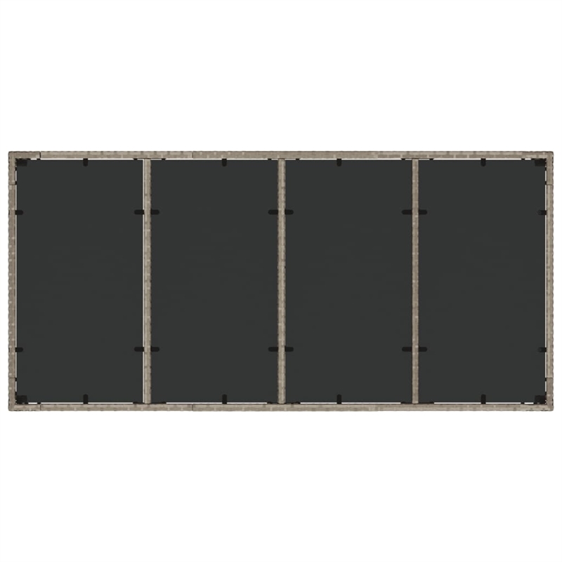 vidaXL Garden Dining Table in Light Gray