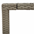 vidaXL Garden Dining Table in Light Gray