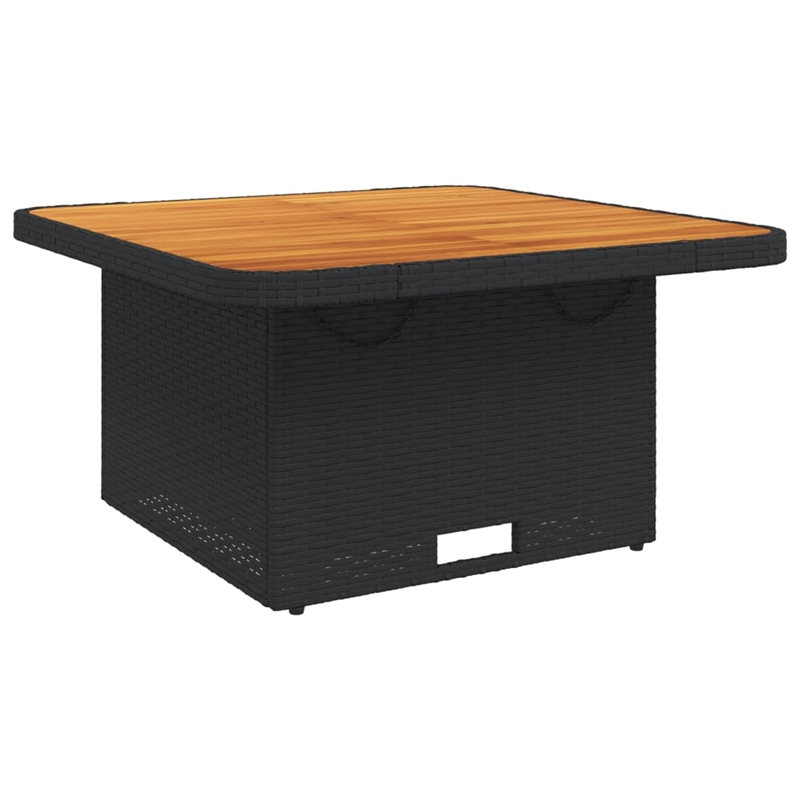 vidaXL Garden Table in Black and Brown
