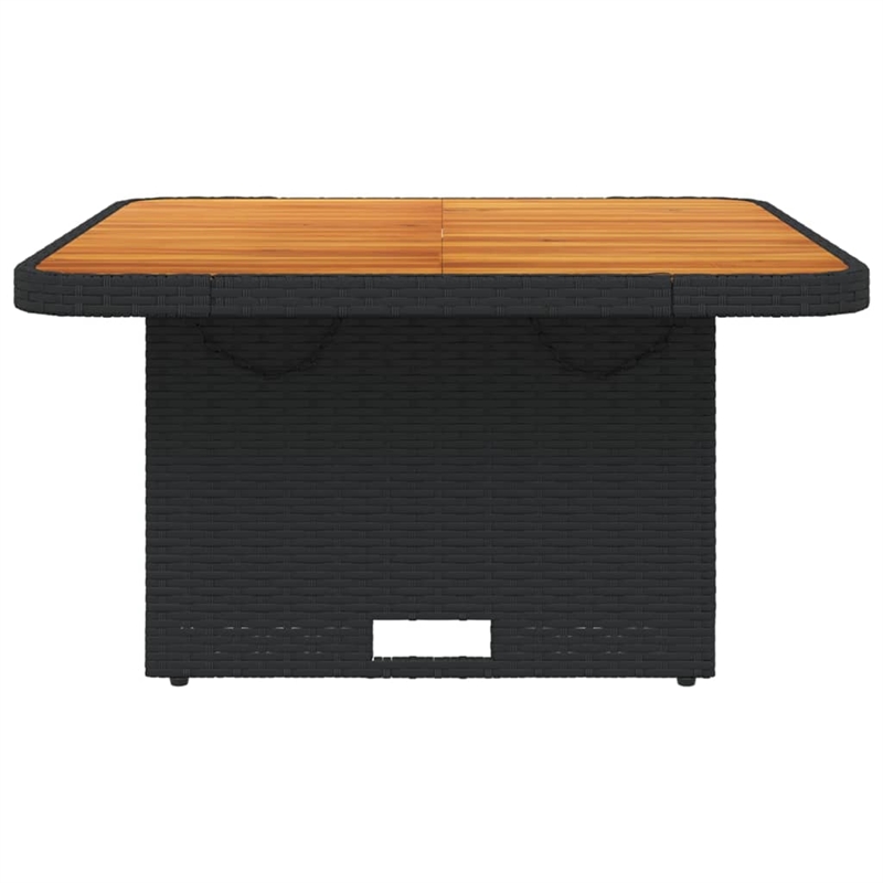 vidaXL Garden Table in Black and Brown