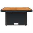 vidaXL Garden Table in Black and Brown