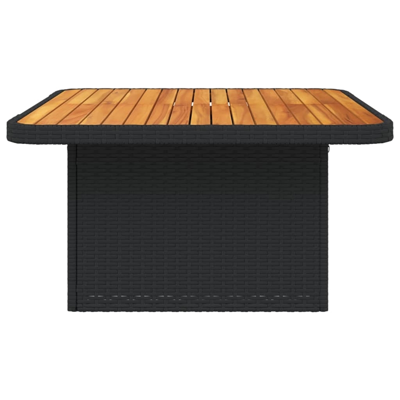 vidaXL Garden Table in Black and Brown