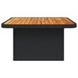 vidaXL Garden Table in Black and Brown