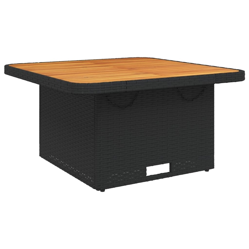vidaXL Garden Table in Black and Brown
