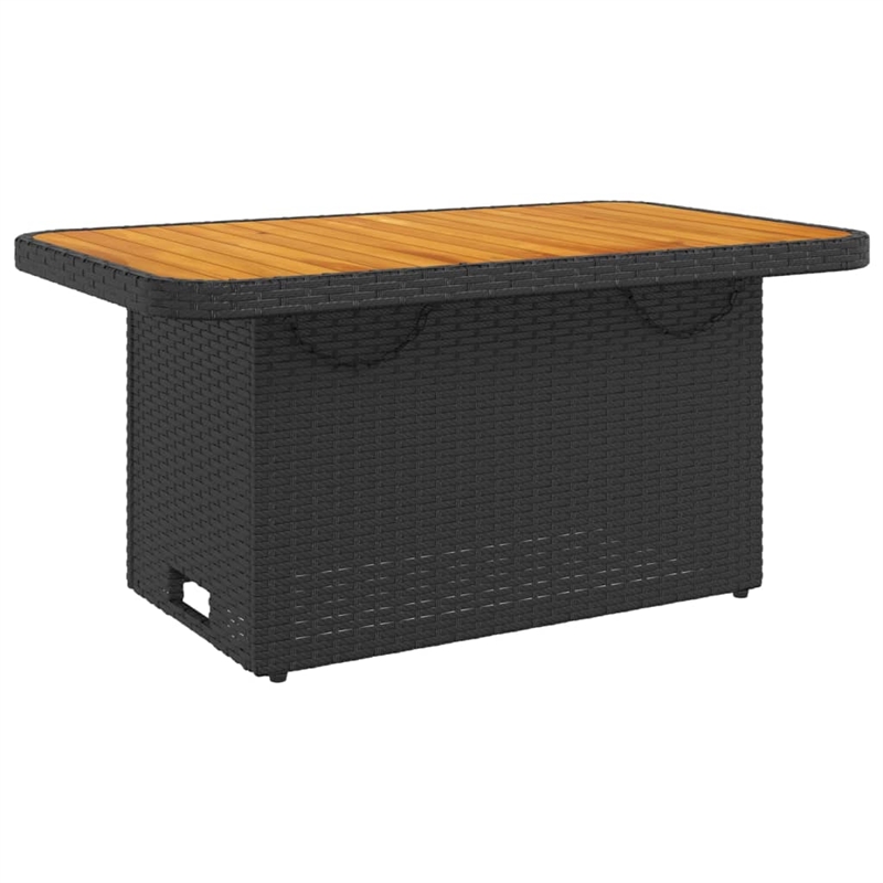 vidaXL Garden Table in Black/Brown