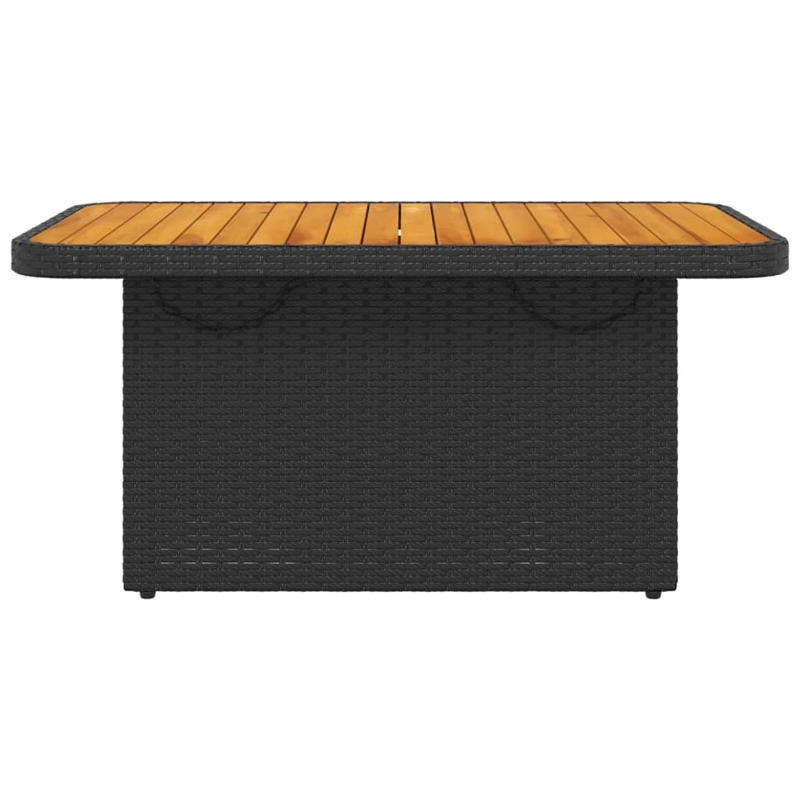 vidaXL Garden Table in Black/Brown
