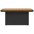 vidaXL Garden Table in Black/Brown