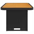 vidaXL Garden Table in Black/Brown