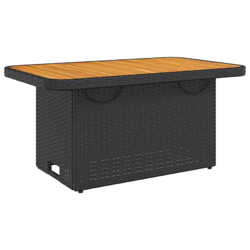 vidaXL Garden Table in Black/Brown