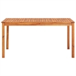 vidaXL Solid Acacia Wood Dining Table in Natural/Brown