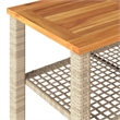 vidaXL Garden Dining Table in Beige and Brown