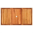 vidaXL Garden Dining Table in Black and Brown