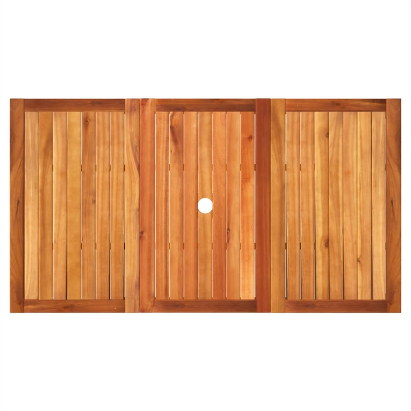 vidaXLPoly Rattan Garden Dining Table in Beige