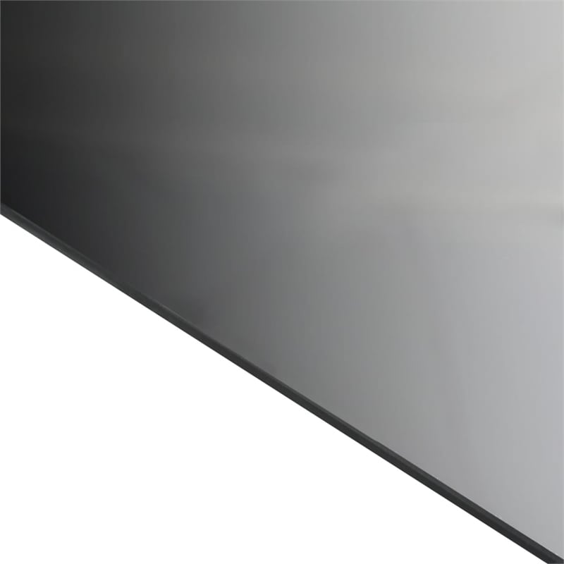 vidaXL Aluminum and Glass Garden Dining Table in Black