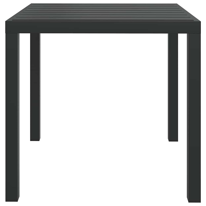vidaXL Aluminum Garden Dining Table in Black