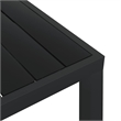 vidaXL Aluminum Garden Dining Table in Black