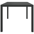 vidaXL Aluminum Garden Dining Table in Black