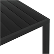 vidaXL Aluminum Garden Dining Table in Black