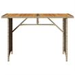 vidaXL Solid Acacia Wood Garden Dining Table in Beige