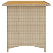 vidaXL Solid Acacia Wood Garden Dining Table in Beige