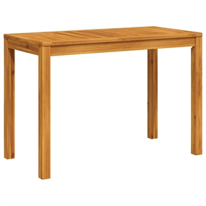 vidaXL Solid Acacia Wood Medium Dining Table in Brown