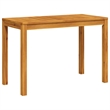 vidaXL Solid Acacia Wood Medium Dining Table in Brown