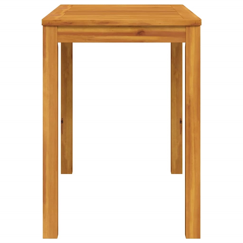 vidaXL Solid Acacia Wood Medium Dining Table in Brown