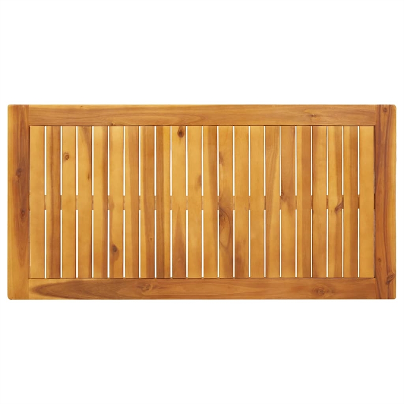 vidaXL Solid Acacia Wood Medium Dining Table in Brown