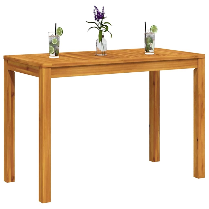 vidaXL Solid Acacia Wood Medium Dining Table in Brown