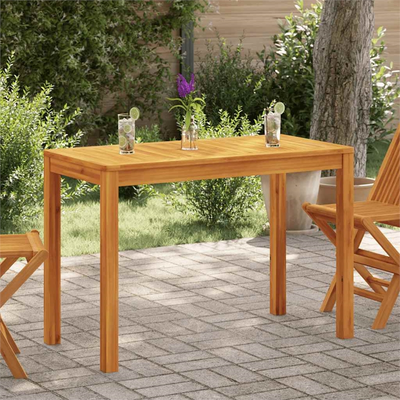 vidaXL Solid Acacia Wood Medium Dining Table in Brown