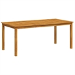 vidaXL Solid Acacia Wood Large Dining Table in Brown