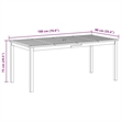 vidaXL Solid Acacia Wood Large Dining Table in Brown
