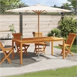 vidaXL Solid Acacia Wood Large Dining Table in Brown