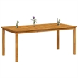 vidaXL Solid Acacia Wood Large Dining Table in Brown