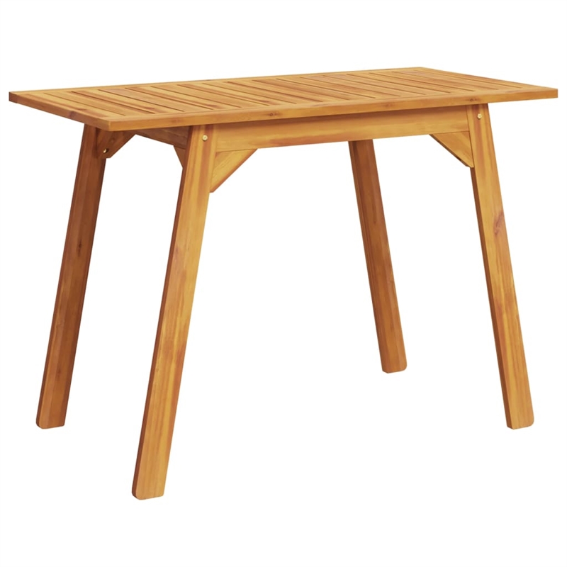vidaXL Solid Acacia Wood Medium Dining Table in Brown