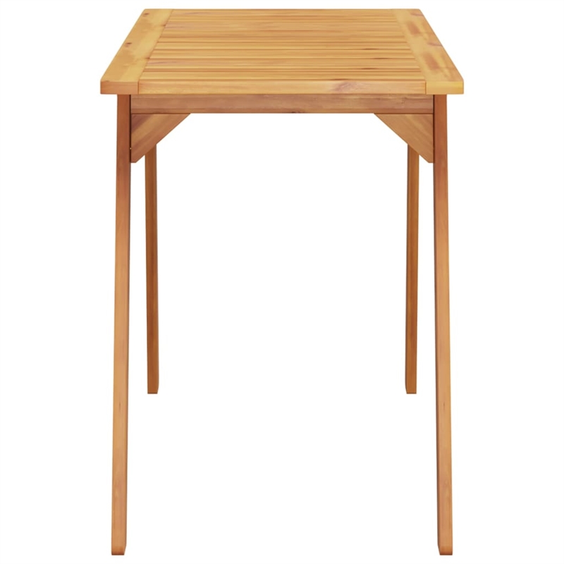 vidaXL Solid Acacia Wood Medium Dining Table in Brown