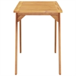 vidaXL Solid Acacia Wood Medium Dining Table in Brown