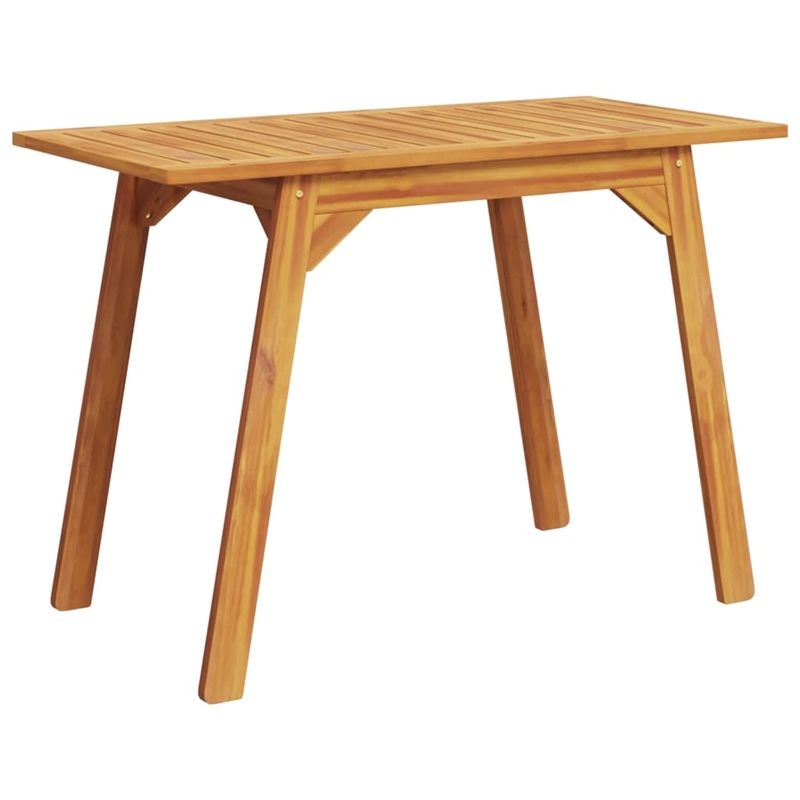 vidaXL Solid Acacia Wood Medium Dining Table in Brown