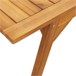 vidaXL Solid Acacia Wood Medium Dining Table in Brown