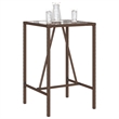 vidaXL Outdoor Bar Table in Black/Brown