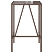 vidaXL Outdoor Bar Table in Black/Brown