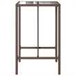 vidaXL Outdoor Bar Table in Black/Brown