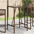 vidaXL Outdoor Bar Table in Black/Brown