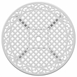 vidaXL Cast Aluminum Medium Garden Dining Table in White