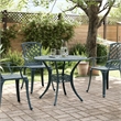 vidaXL Cast Aluminum Medium Garden Dining Table in Green