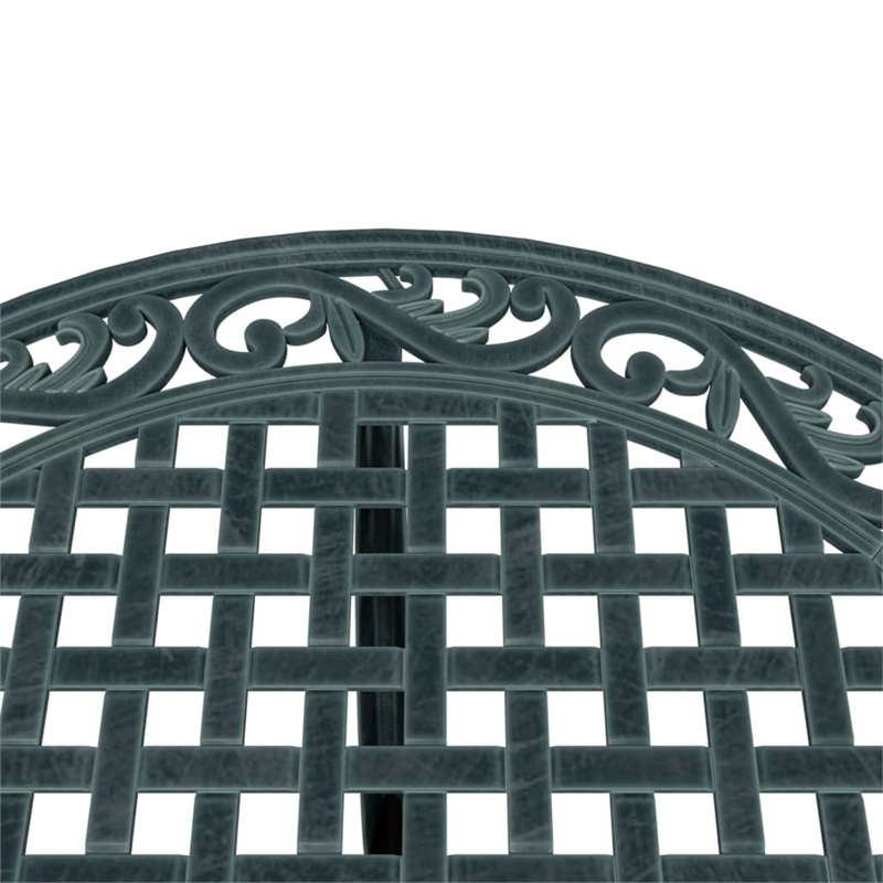 vidaXL Cast Aluminum Medium Garden Dining Table in Green