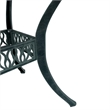 vidaXL Cast Aluminum Medium Garden Dining Table in Green