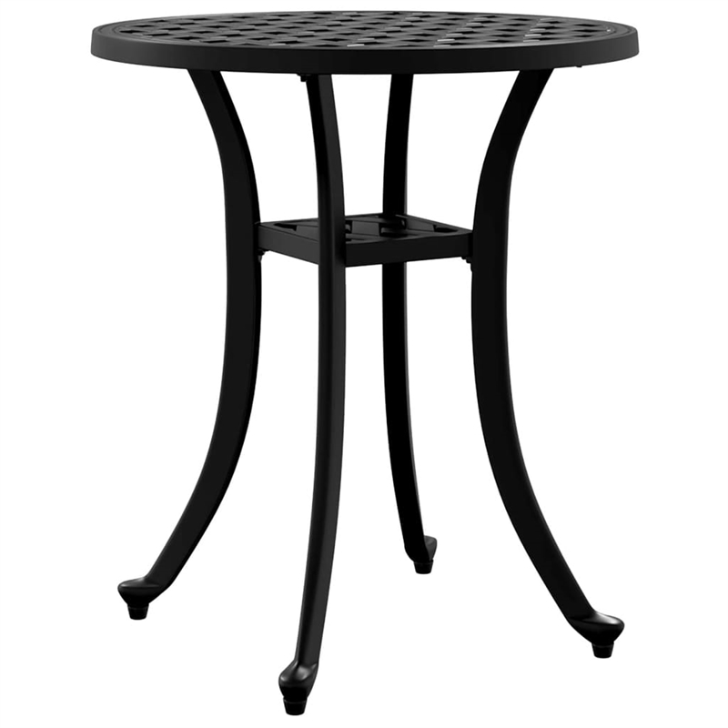 vidaXL Cast Aluminum Garden Table in Black