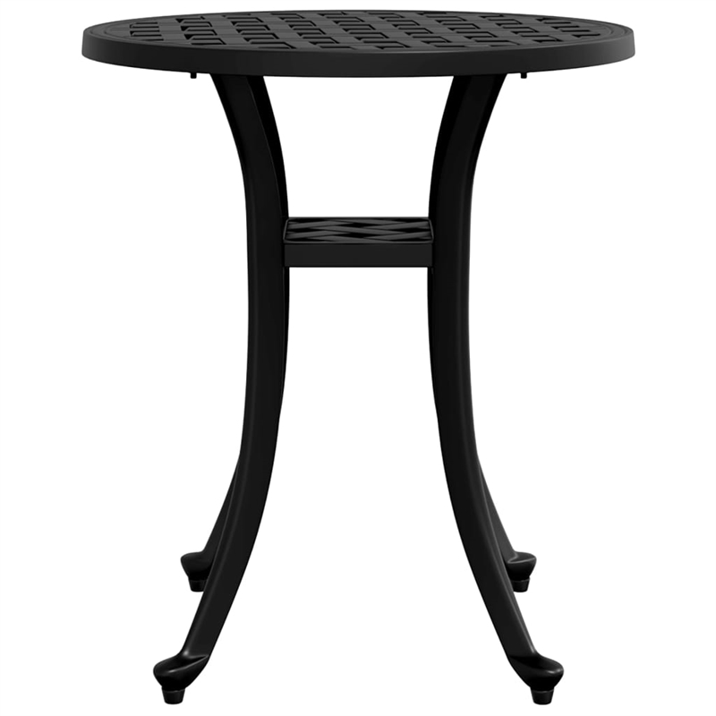 vidaXL Cast Aluminum Garden Table in Black
